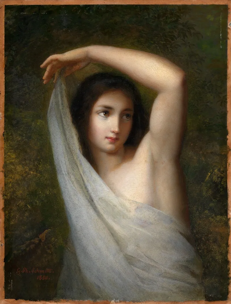 Madchen Mit Schleier 2 Wall Art by Georg Philipp Schmitt - High-Resolution Digital Print