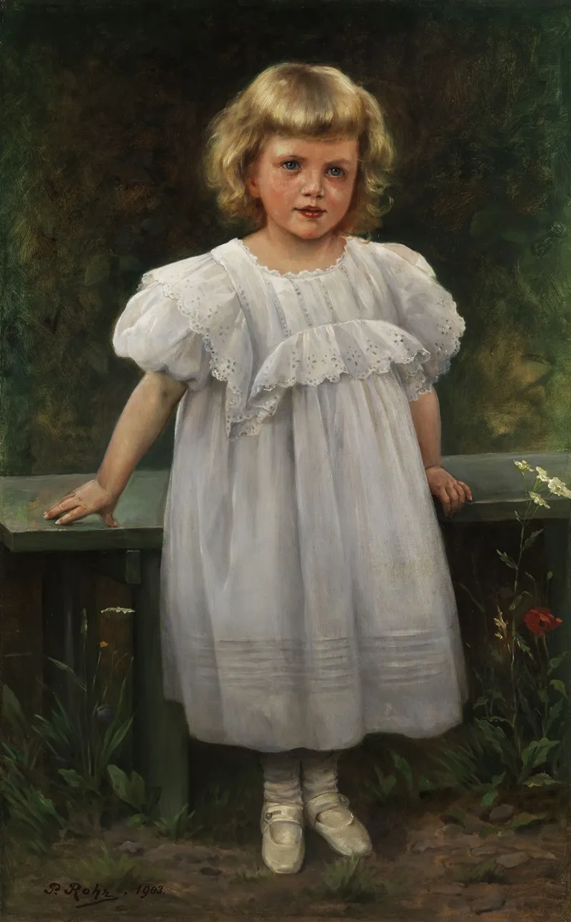 Madchenbildnis 9 Wall Art by Paul Theodor Rohr - High-Resolution Digital Print