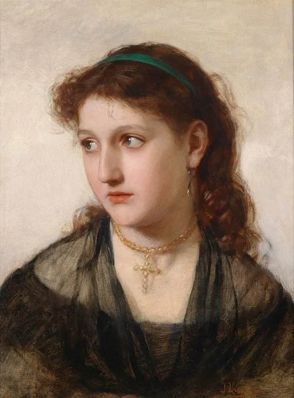 Madchenportrait 2 Wall Art by Paul Kiessling - High-Resolution Digital Print