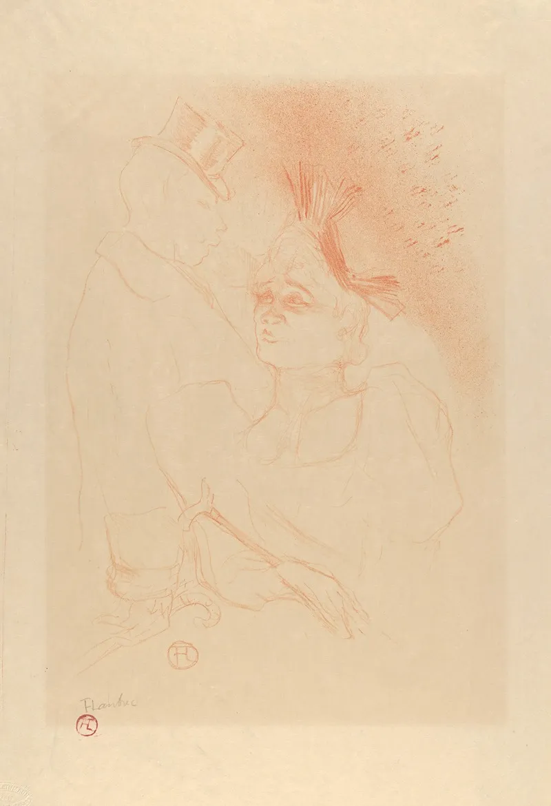 Mademoiselle Lender And Baron Wall Art by Henri de Toulouse-Lautrec - High-Resolution Digital Print