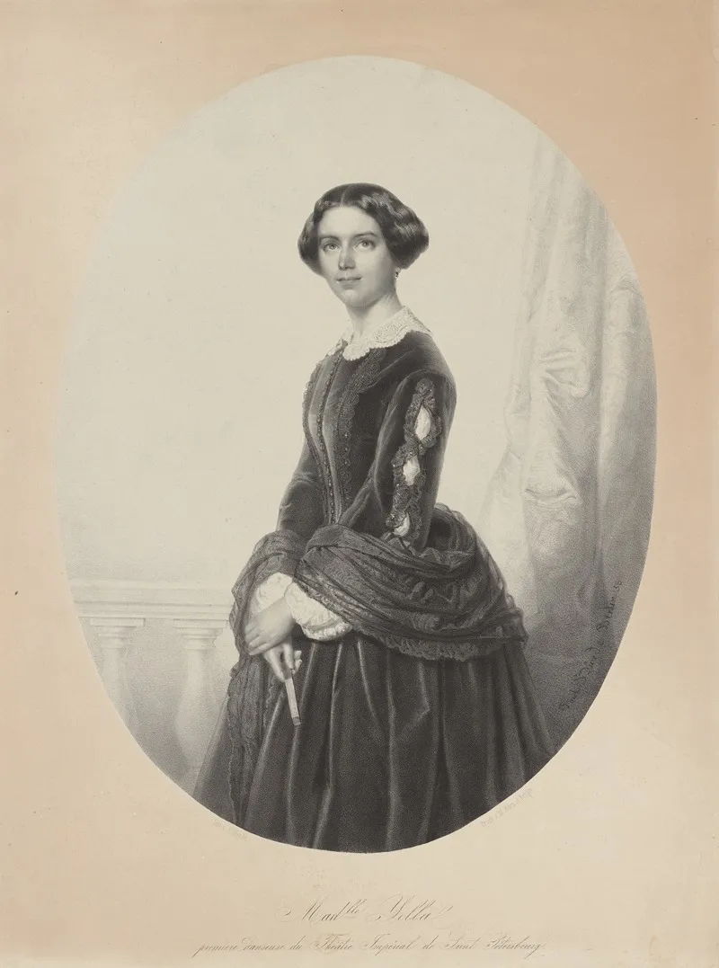 Madlle Yella Premiere Danseuse Du Theatre Imperial De Saint Petersbourg Wall Art by Paul Bürde - High-Resolution Digital Print