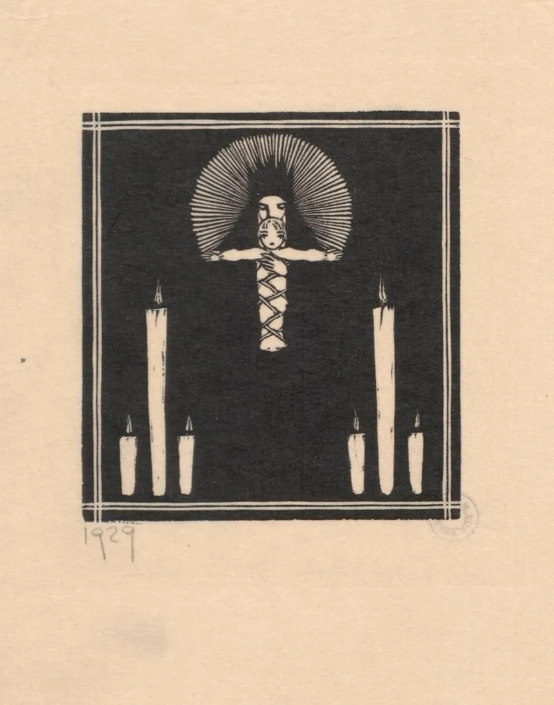 Madonna 1929 Powinszowanie Swiateczne