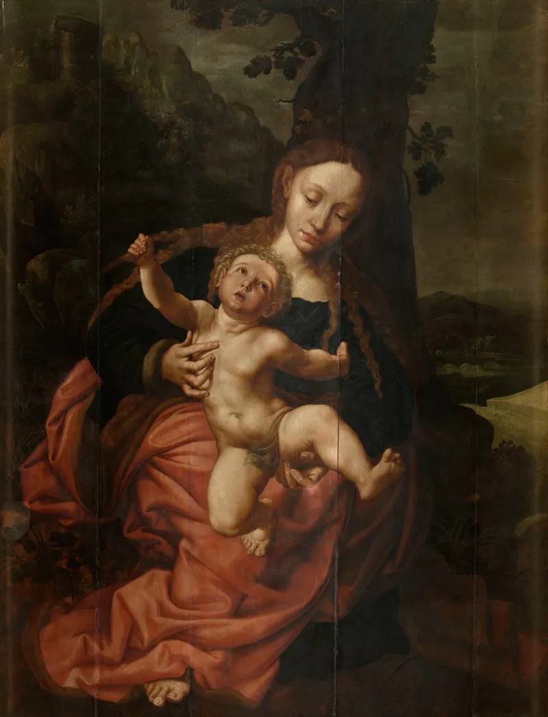 Madonna 19 Wall Art by Jan van Hemessen - High-Resolution Digital Print