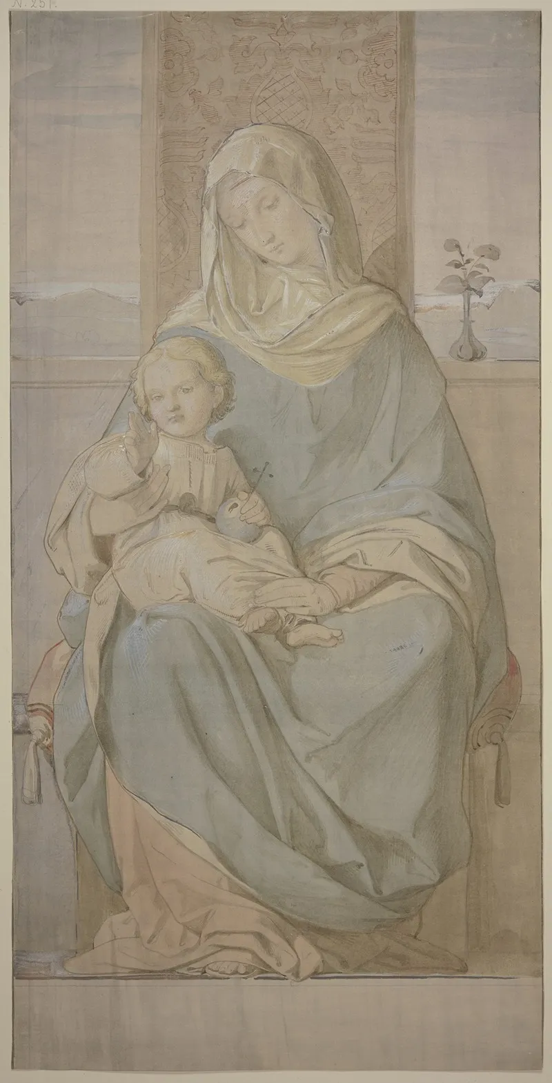 Madonna 33 Wall Art by Eduard von Steinle - High-Resolution Digital Print