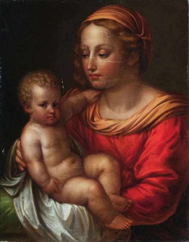 Madonna And Child 101 Wall Art by Josef Abel - High-Resolution Digital Print