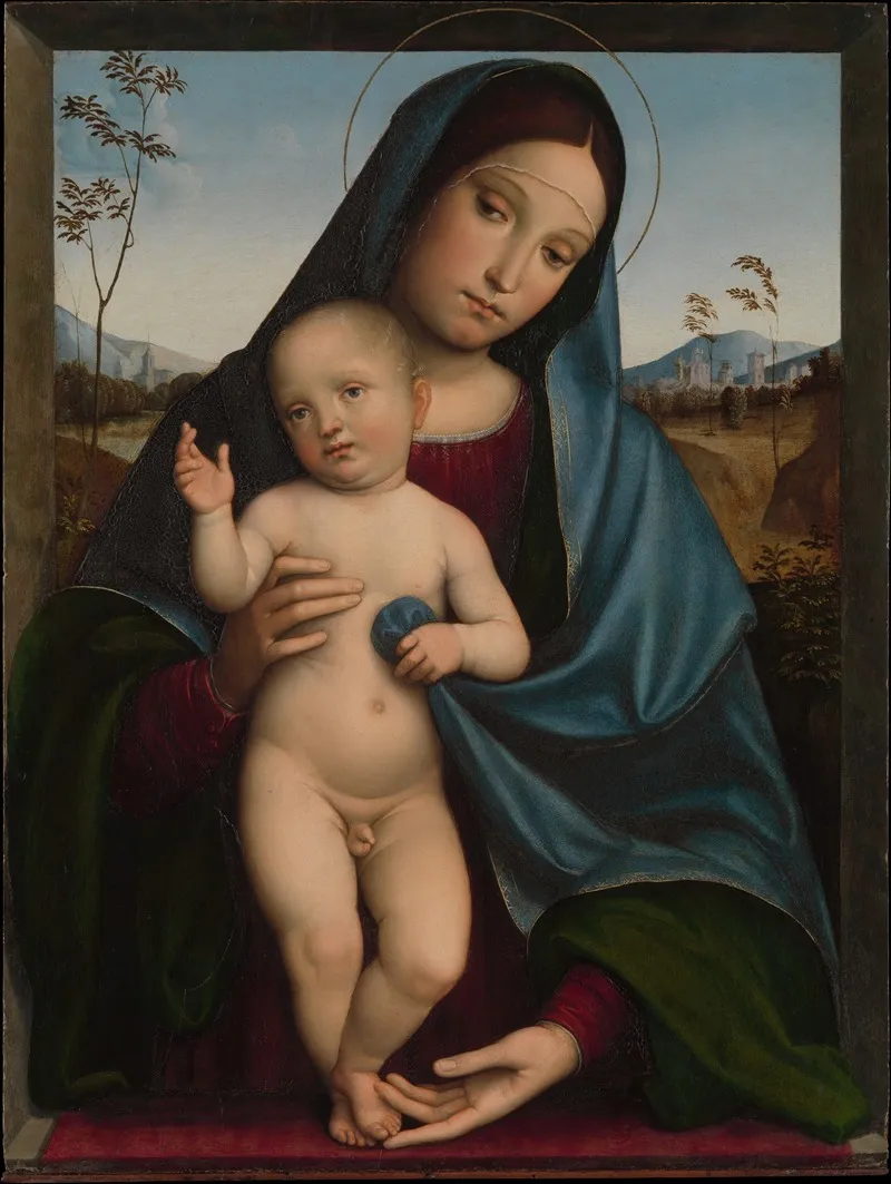 Madonna And Child 105 Wall Art by Francesco Francia - High-Resolution Digital Print