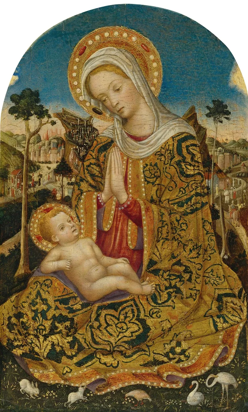 Madonna And Child 121 Wall Art by Quirizio di Giovanni da Murano - High-Resolution Digital Print