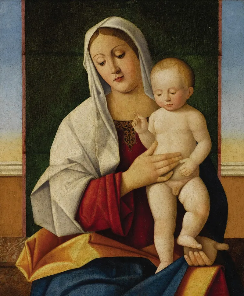 Madonna And Child 136 Wall Art by Francesco Bissolo - High-Resolution Digital Print