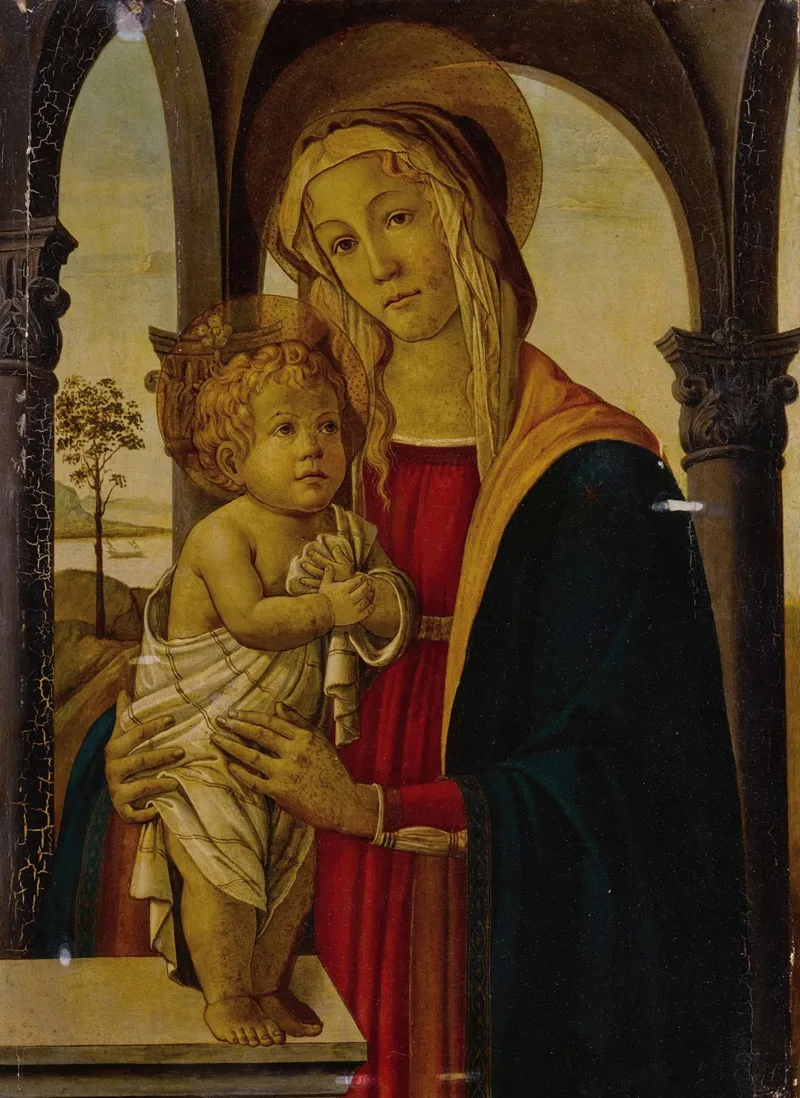 Madonna And Child 139 Wall Art by Follower Of Botticelli - High-Resolution Digital Print