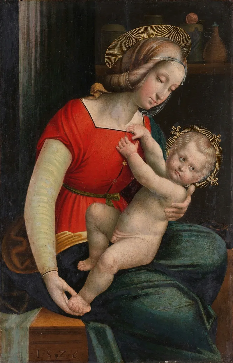 Madonna And Child 142 Wall Art by Defendente Ferrari - High-Resolution Digital Print