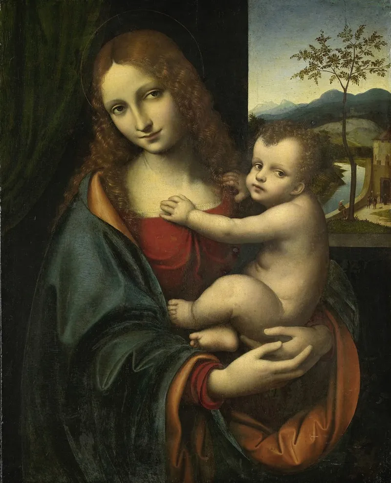 Madonna And Child 143 Wall Art by Giampietrino (Giovanni Pietro Rizzoli) - High-Resolution Digital Print