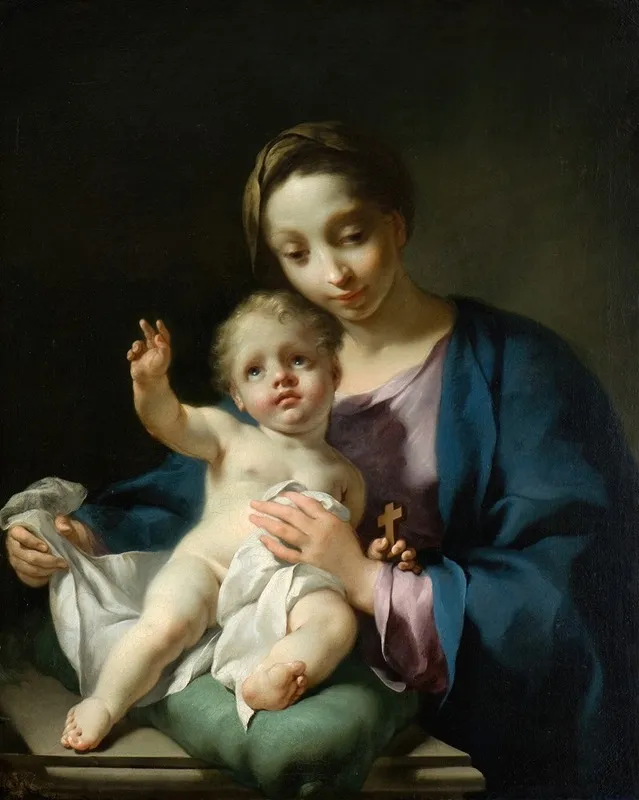 Madonna And Child 15 Wall Art by Georg Engelhard Schröder - High-Resolution Digital Print