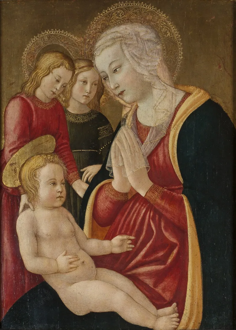 Madonna And Child 160 Wall Art by Master of the Nativity of Castello - High-Resolution Digital Print