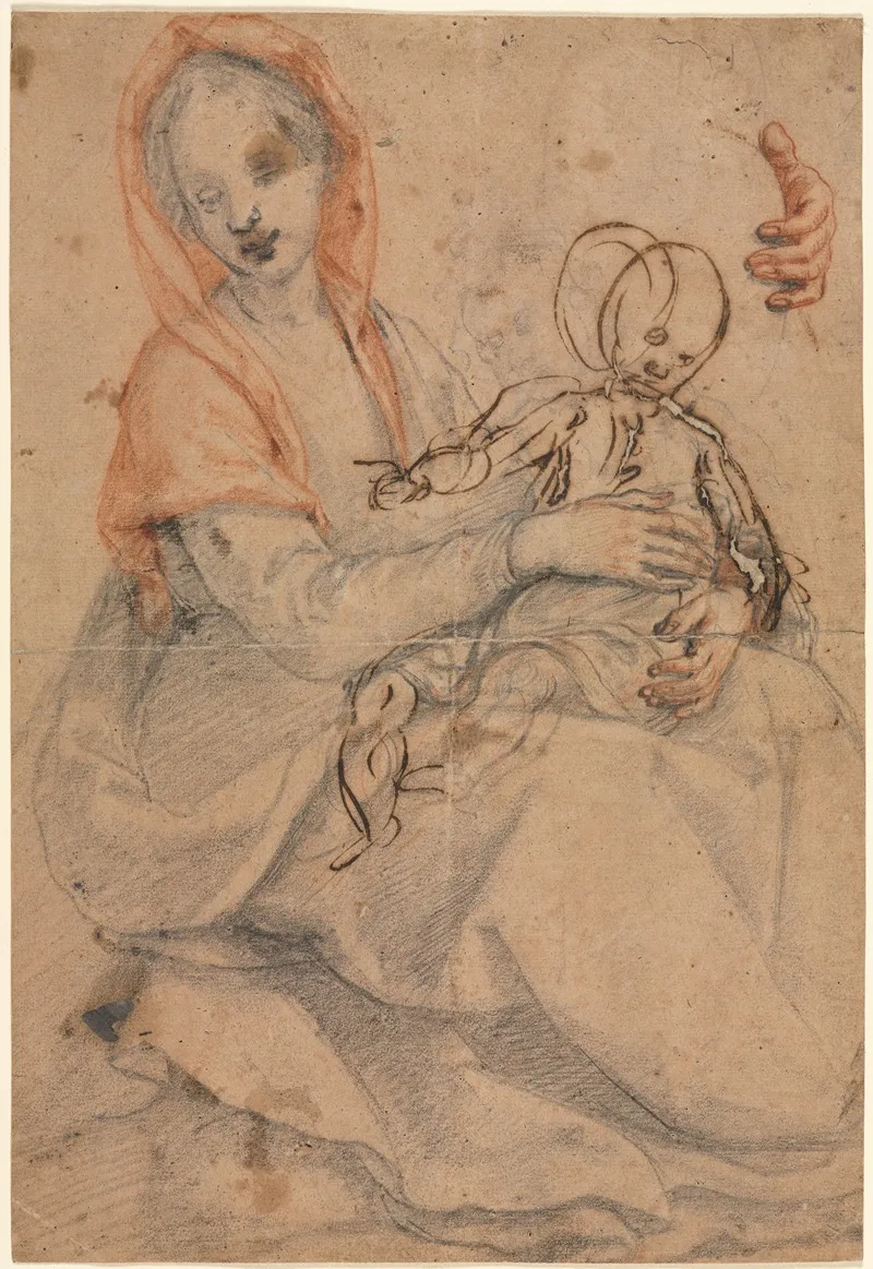 Madonna And Child 164 Wall Art by Jacopo Chimenti - High-Resolution Digital Print