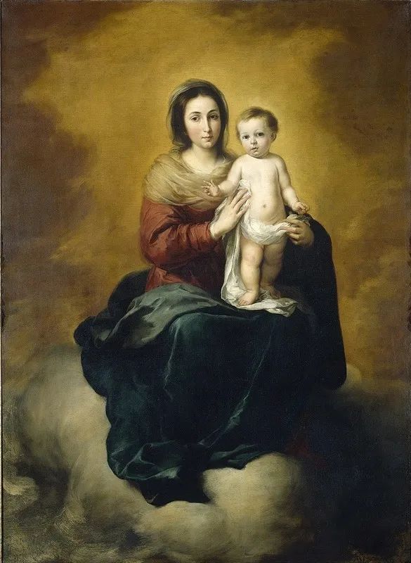 Madonna And Child 2 Wall Art by Bartolomé Estebán Murillo - High-Resolution Digital Print