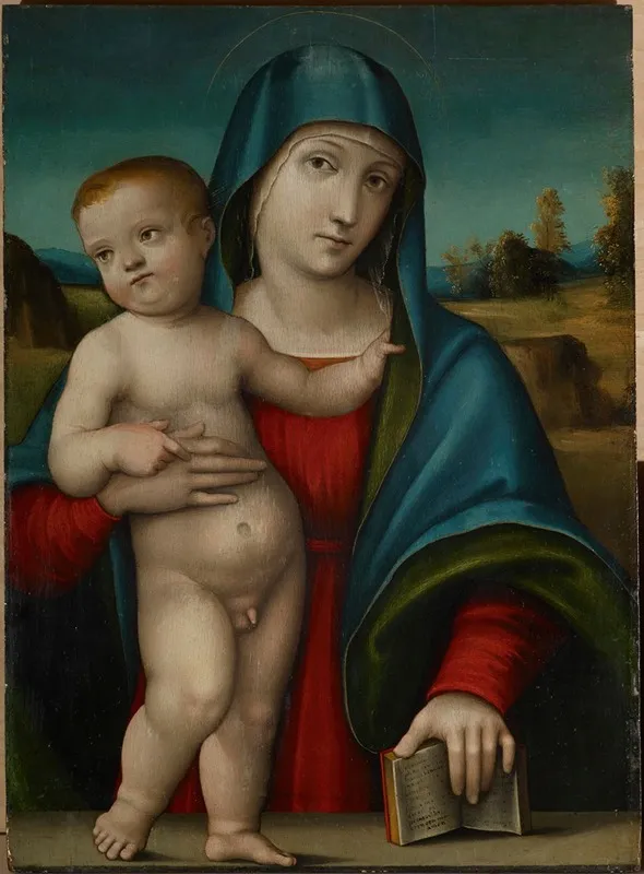 Madonna And Child 41 Wall Art by Giulio Francia - High-Resolution Digital Print