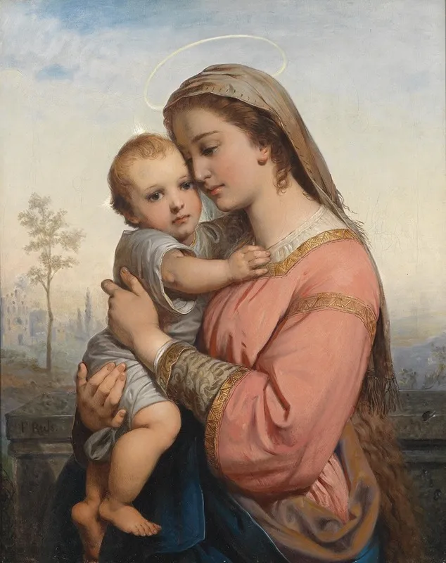 Madonna And Child 48 Wall Art by Franz Russ The Elder - High-Resolution Digital Print