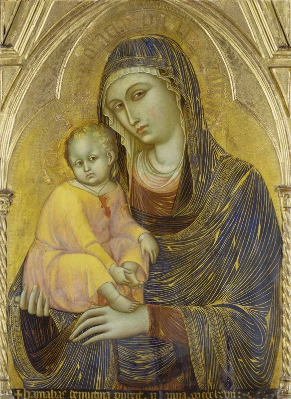 Madonna And Child 51 Wall Art by Barnaba Da Modena - High-Resolution Digital Print