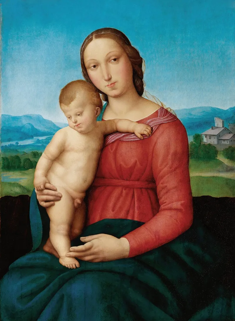 Madonna And Child 57 Wall Art by Follower of Raphael - High-Resolution Digital Print