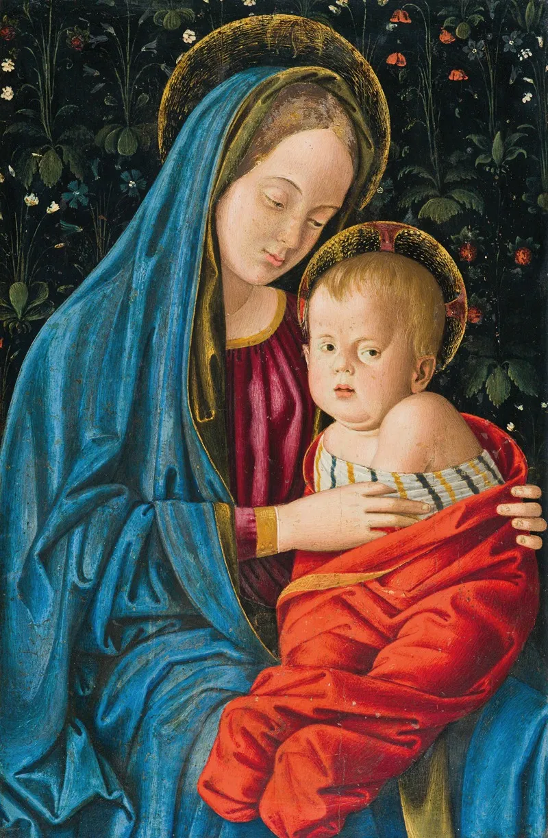 Madonna And Child 65 Wall Art by Master of the Sagramoso Library - High-Resolution Digital Print