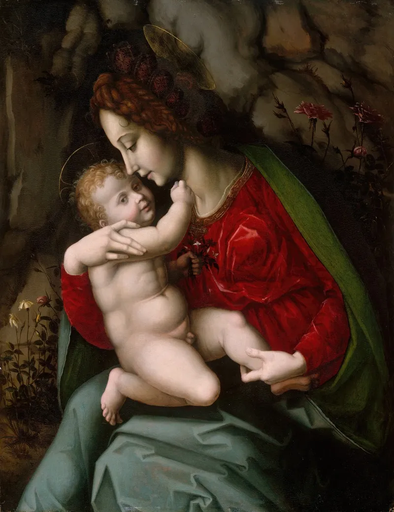 Madonna And Child 70 Wall Art by Bacchiacca - High-Resolution Digital Print