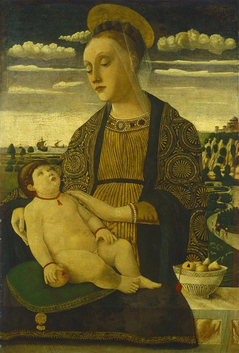 Madonna And Child 74 Wall Art by Francesco Benaglio - High-Resolution Digital Print