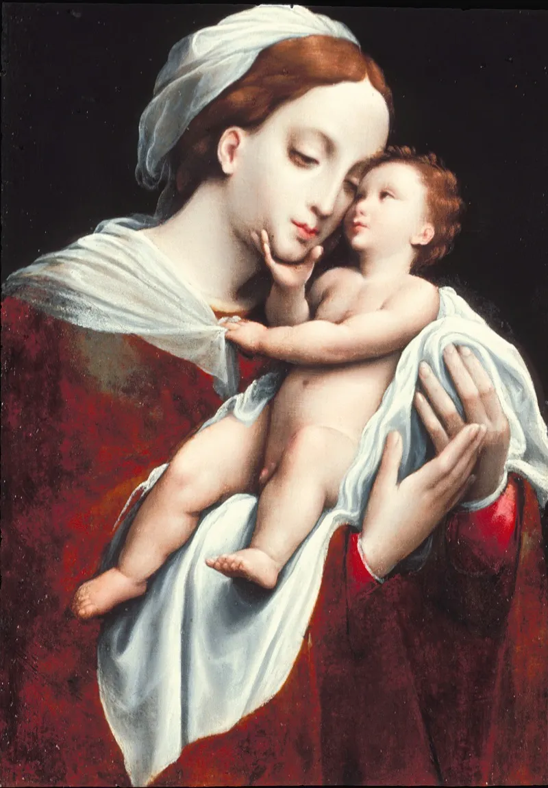 Madonna And Child 85 Wall Art by Cornelis van Cleve - High-Resolution Digital Print