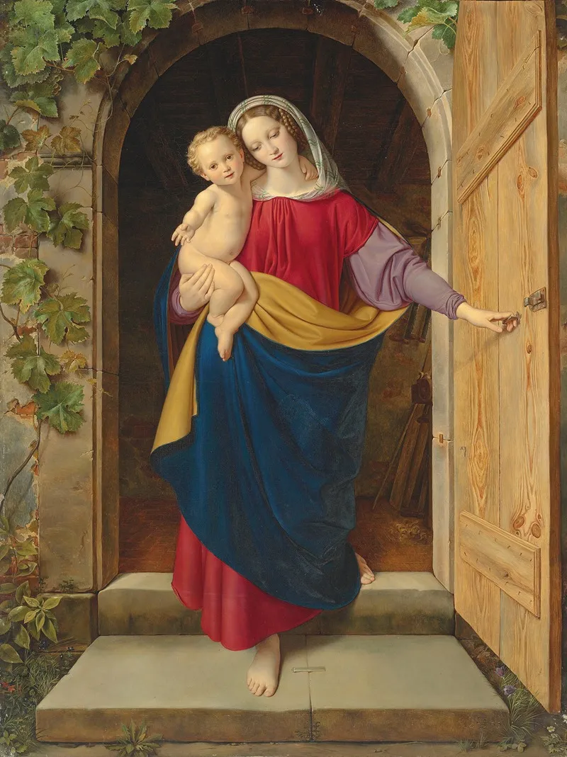 Madonna And Child 86 Wall Art by Edouard Steinbruck - High-Resolution Digital Print
