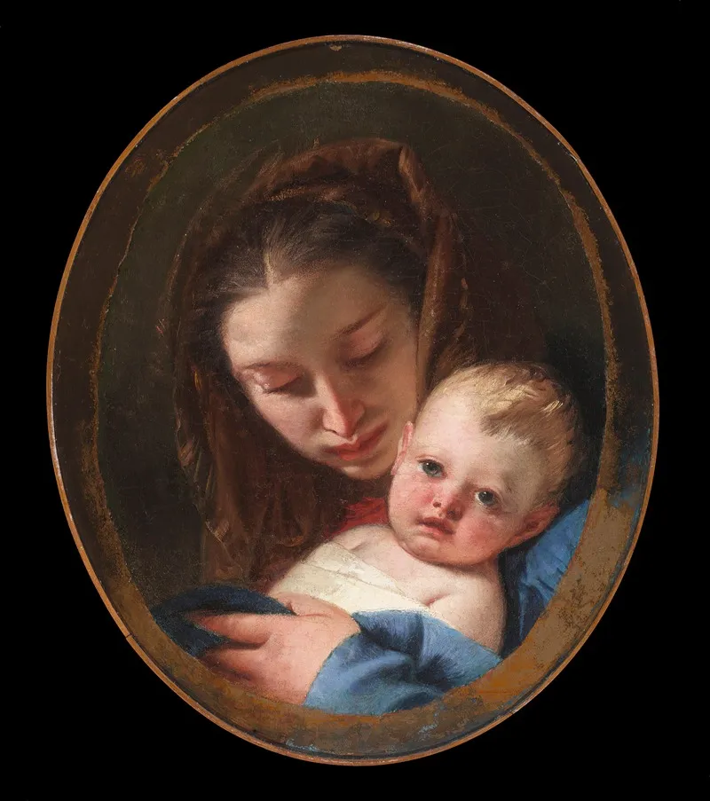 Madonna And Child 91 Wall Art by Giovanni Battista Tiepolo - High-Resolution Digital Print
