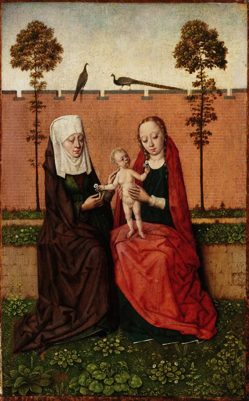 Madonna And Child And Saint Anne Wall Art by Master Of The Tiburtine Sibyl - High-Resolution Digital Print