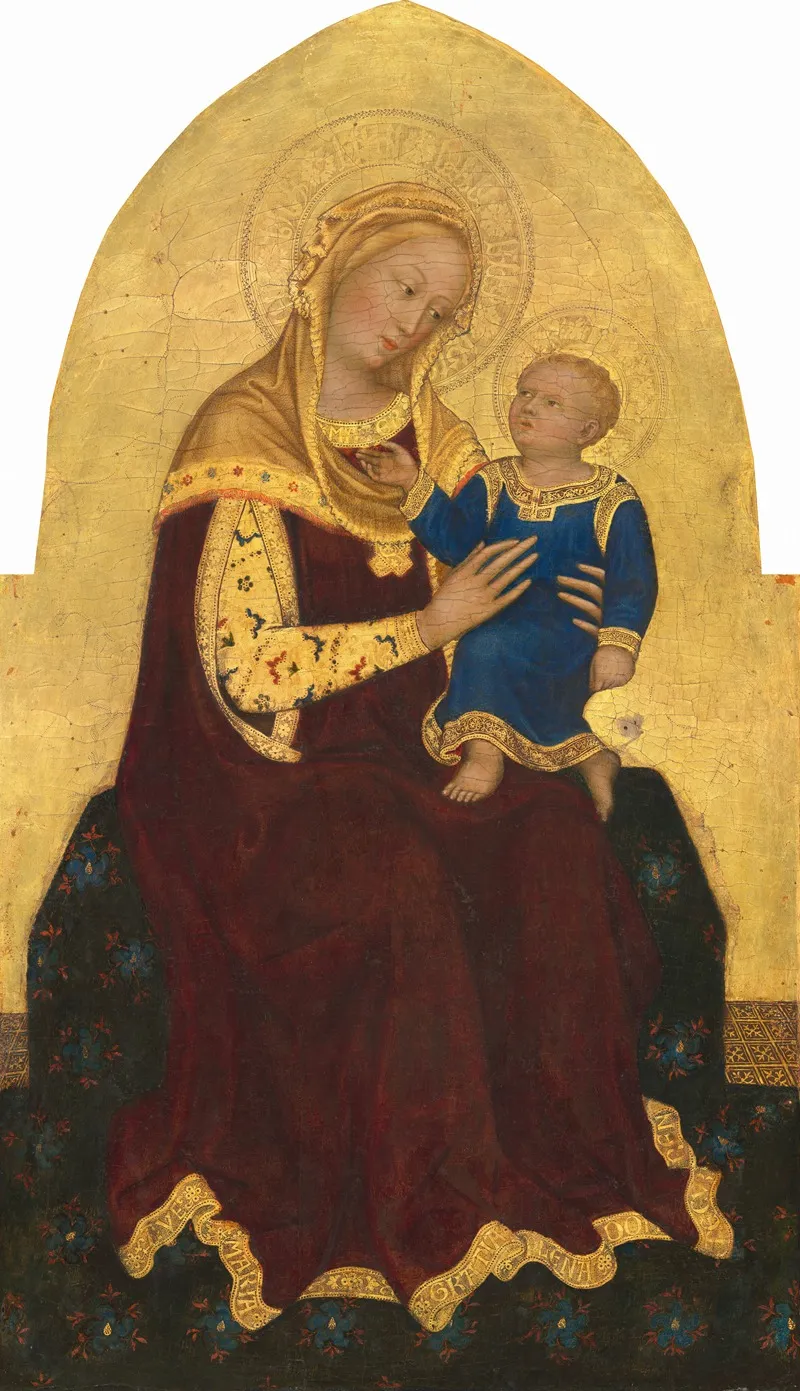 Madonna And Child Enthroned 6 Wall Art by Gentile da Fabriano - High-Resolution Digital Print