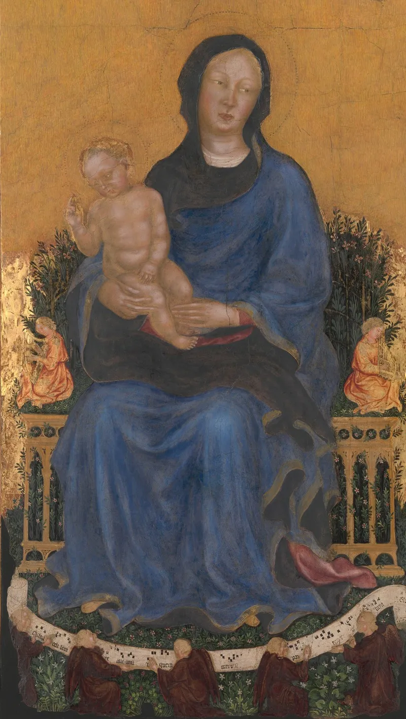 Madonna And Child With Angels 11 Wall Art by Gentile da Fabriano - High-Resolution Digital Print