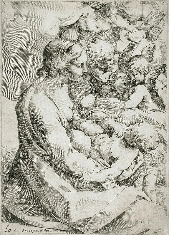 Madonna And Child With Angels 13