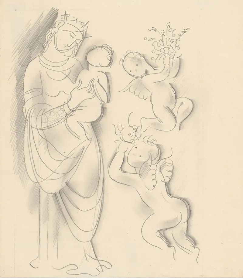 Madonna And Child With Angels 7