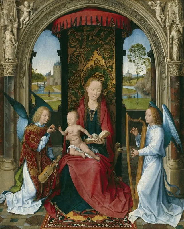 Madonna And Child With Angels