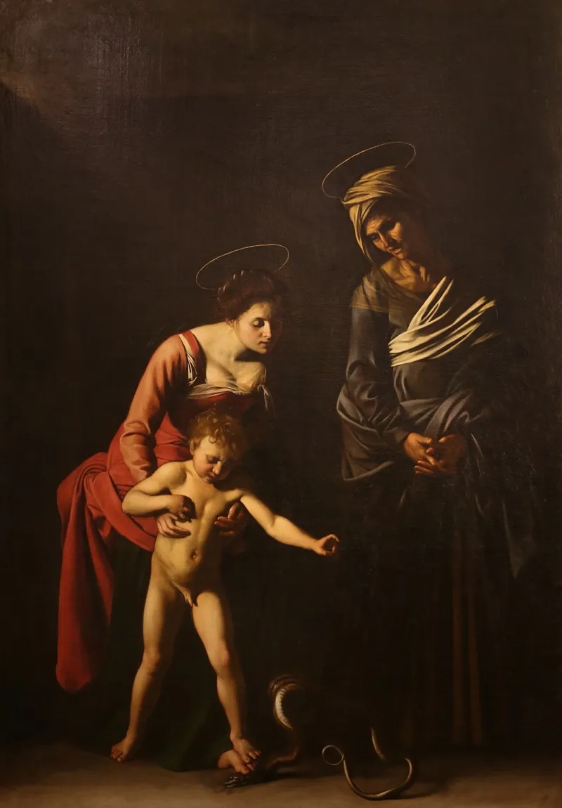 Madonna And Child With Saint Anne Wall Art by Caravaggio - High-Resolution Digital Print