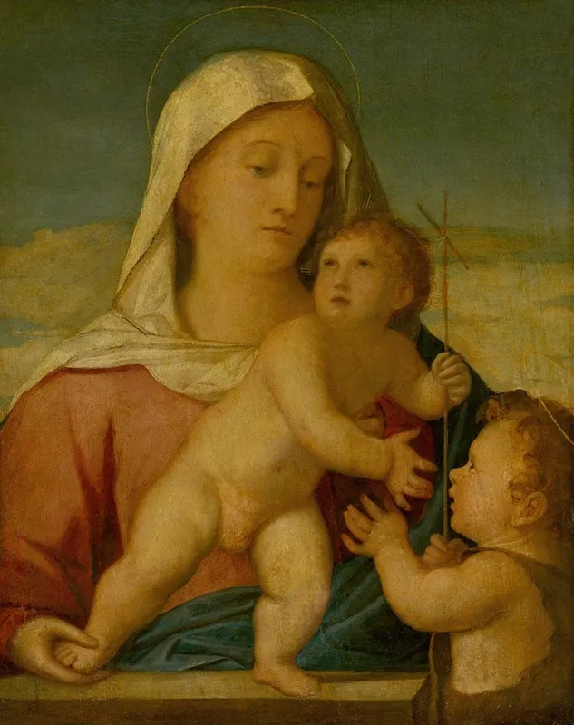 Madonna And Child With Saint John The Baptist 2