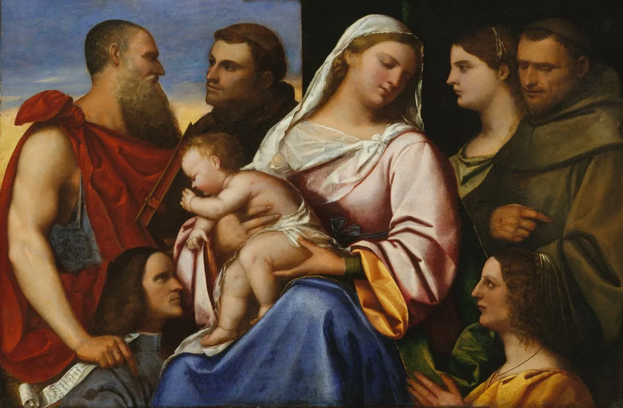 Madonna And Child With Saints And Donors