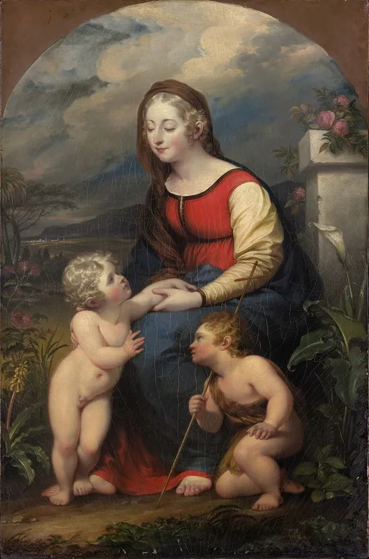 Madonna And Child With St John The Baptist 2 Wall Art by John Trumbull - High-Resolution Digital Print