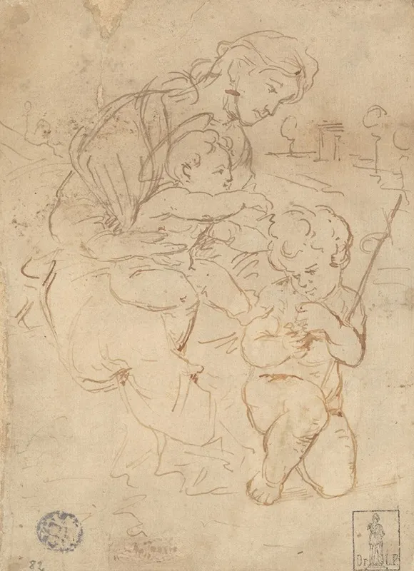 Madonna And Child With The Young Saint John The Baptist 4