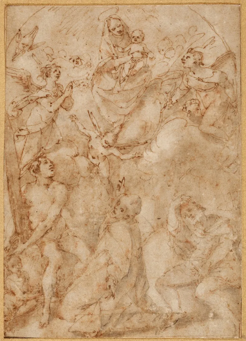 Madonna And Saints Wall Art by Andrea Boscoli - High-Resolution Digital Print