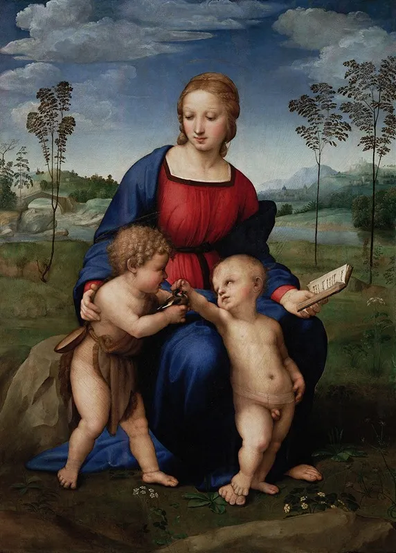 Madonna Del Cardellino Wall Art by Raphael - High-Resolution Digital Print