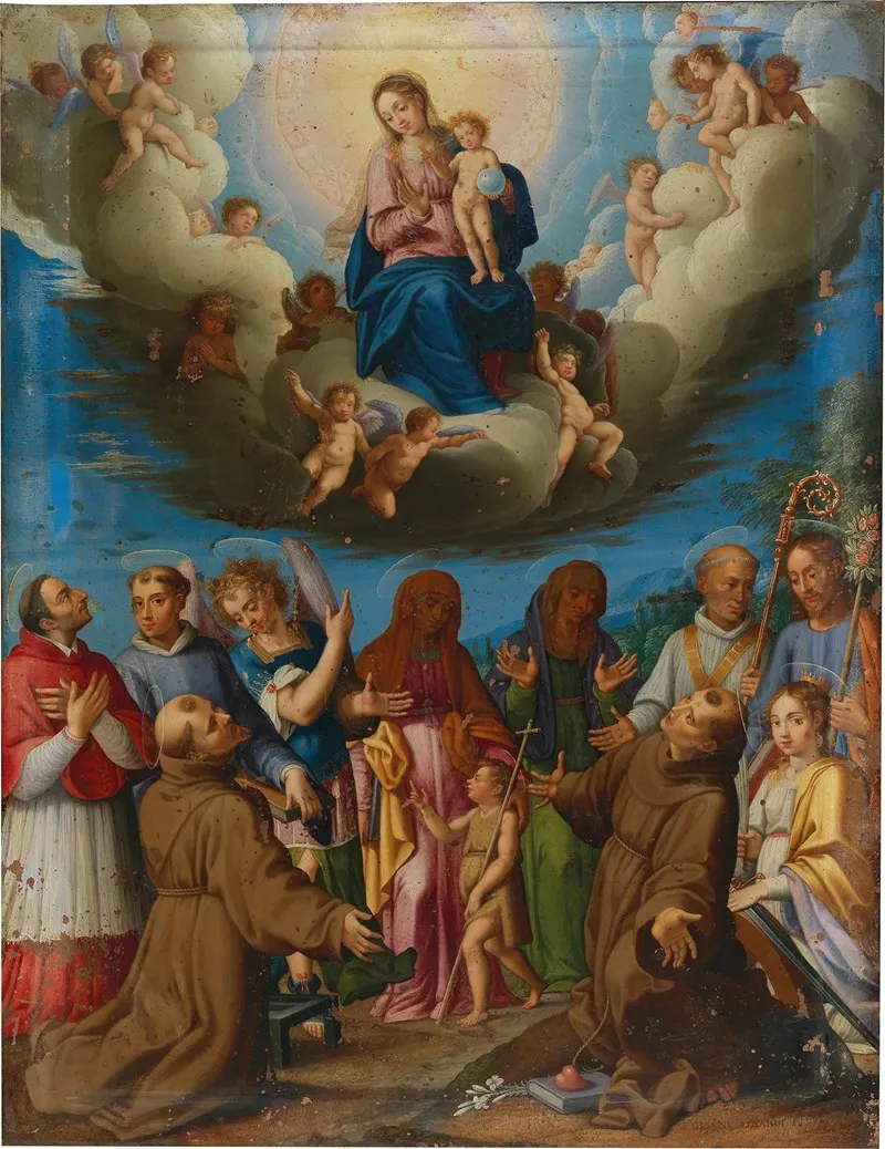 Madonna In Glory With Saints Wall Art by Giovanni Losardi - High-Resolution Digital Print