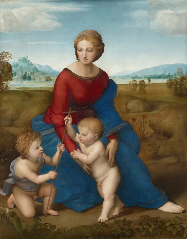 Madonna In The Meadow Wall Art by Raphael - High-Resolution Digital Print