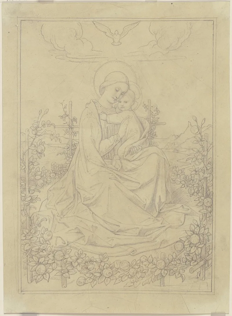 Madonna In The Rose Garden