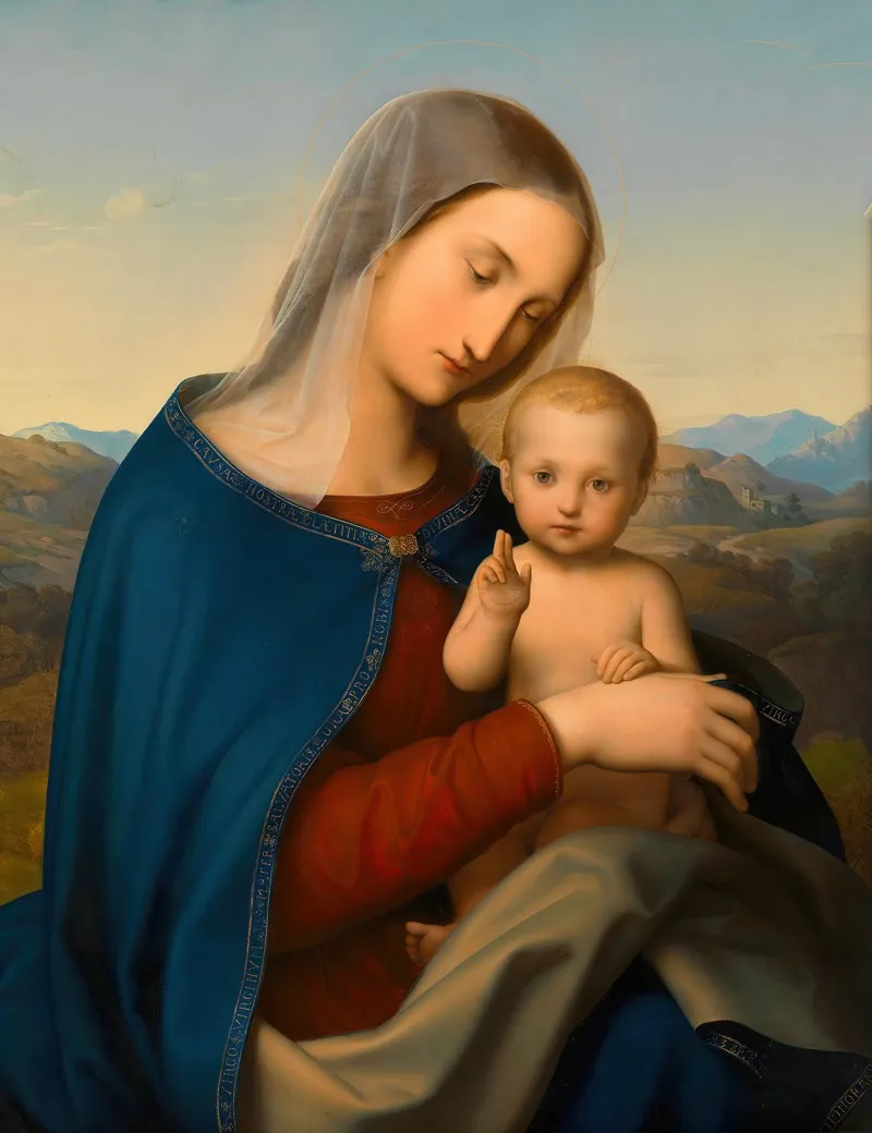 Madonna Mit Kind 2 Wall Art by Leopold Kupelwieser - High-Resolution Digital Print