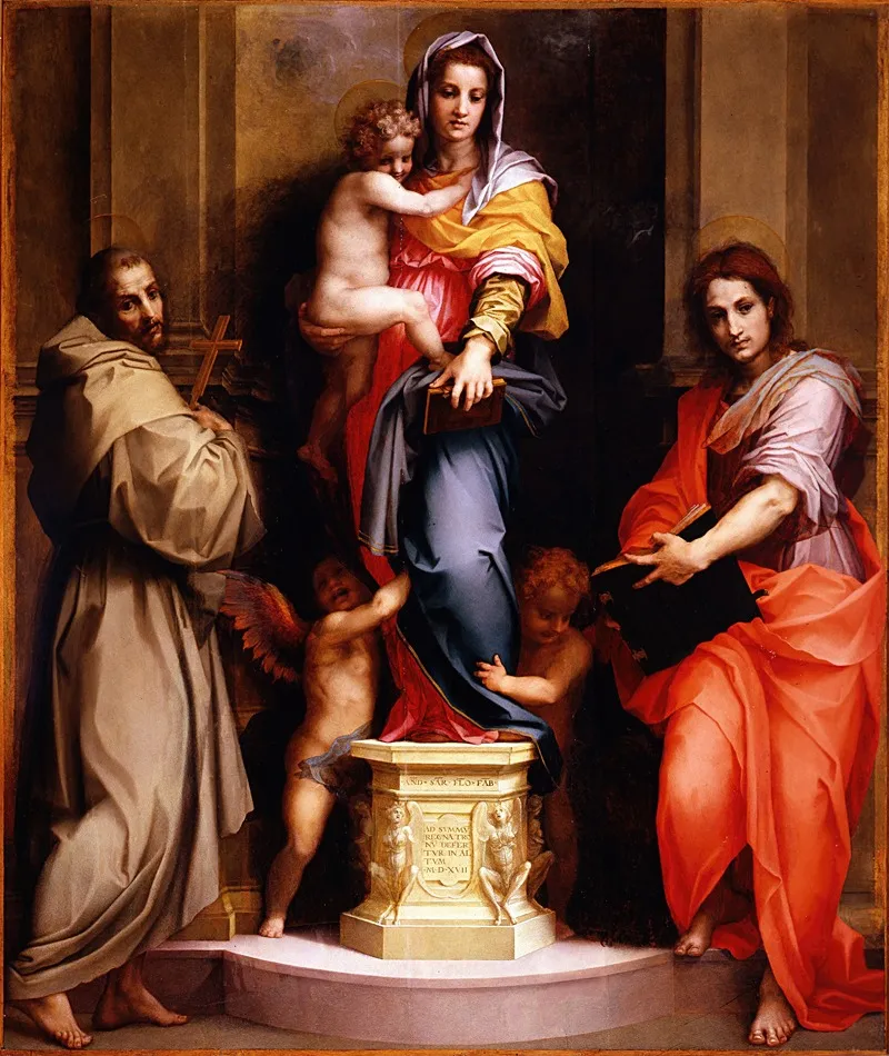 Madonna Of The Harpies Wall Art by Andrea del Sarto - High-Resolution Digital Print