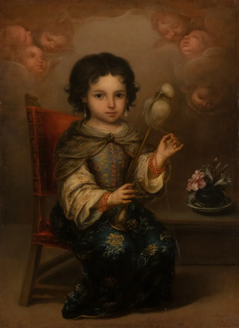 Madonna Of The Yarnwinder Wall Art by Juan de Ruelas - High-Resolution Digital Print