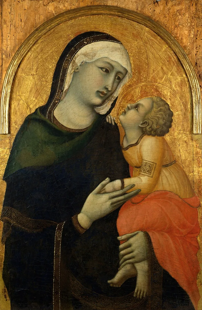 Madonna With Chid Wall Art by Pietro Lorenzetti - High-Resolution Digital Print