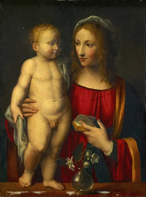 Madonna With Child Wall Art by Bernardino Luini - High-Resolution Digital Print